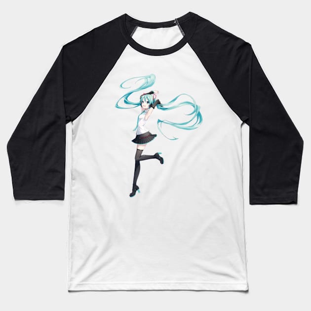 miku Baseball T-Shirt by aishc